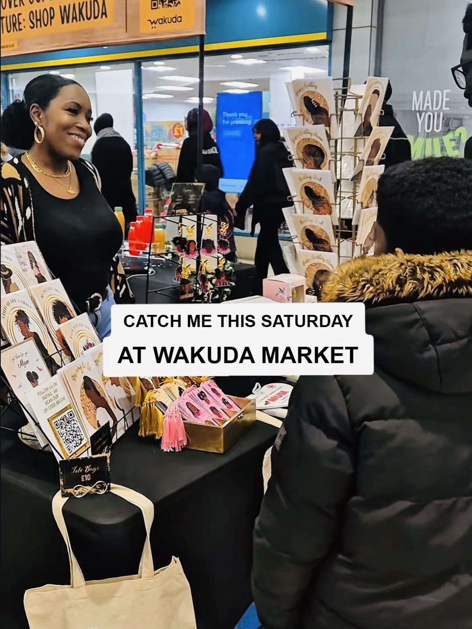 Catch me this Saturday @wakuda_uk @lewisham_shopping_centre Pop-Up Market! Come and shop for all your greeting cards, stationery and gifts.

📍 Lewisham Shopping Centre, London SE13 7EP
🗓️ Saturday 23rd May (11am– 6pm)

Come and enjoy good vibes and support amazing small black-owned businesses! If you’re looking for unique, high-quality products you won’t find on the high street - made with love, care and creativity, then this is the place to be.

✨ What to Expect:
	• Delicious food & sweet treats
	• Unique gifts and presents
	• Handmade jewellery
	• Books
	• Natural skincare
	• Cards & stationery
	• Africa-inspired art

Let’s celebrate community, creativity and culture - see you there! 💫👋🏾
#Beautifulroots #Embracingculturethroughart #wakuda #Wakudamarket #Lewishamshoppingcentre