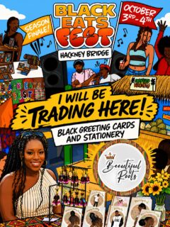 This weekend I’m back @blackeatsldn for their season finale! 🎉 — No1 place to be for vibes, food, drinks and supporting black businesses. 

📍 @hackney_bridge London
🗓️ Sat & Sun: 12–4 PM (Day) & 5–9 PM (Night)

✨ Grab your tickets via the link in @blackeatsldn bio! 🎟️🔗 #BlackEats #Beautifulroots #Embracingculturethroughart