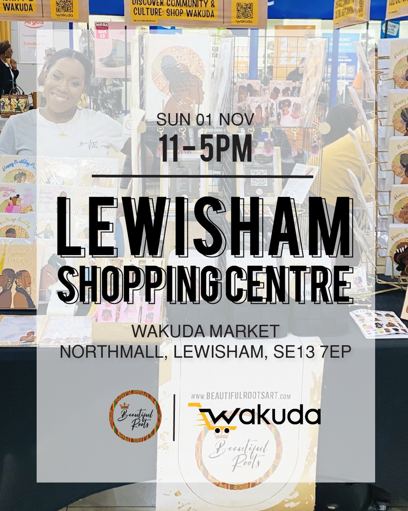🤗 I’m back! Come and find me @wakuda_uk @lewisham_shopping_centre Pop-Up Market this Sunday! 💫

📍 Location: Lewisham Shopping Centre, London SE13 7EP
🗓️ Date: Sunday 1st November
⏰ Time: 11AM – 5PM

🎄✨ Get ready for 2027 and Christmas! ✨🎄

Come on down and get your 2027 diaries and calendars, Christmas cards and so much more! 🎁 Whether you’re planning for the year ahead, getting a head start on your Christmas shopping or looking for something special for loved ones, I’ll have plenty for you to browse.

Come and discover unique, high-quality products you won’t find on the high street, all created with love, care and creativity by amazing small Black-owned businesses. 🖤

#Beautifulroots #Embracingculturethroughart