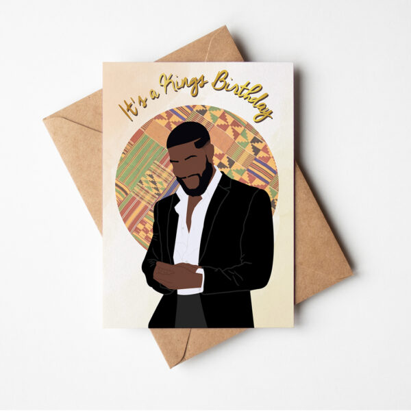 Byron - Black King Birthday Card