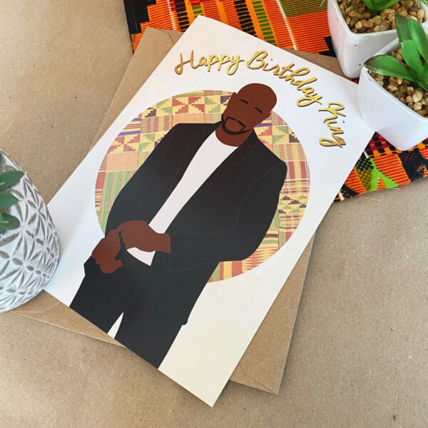 Issac - Black King Birthday Card - Image 3