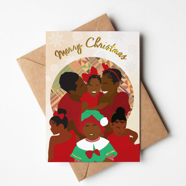 Black Family Christmas Card