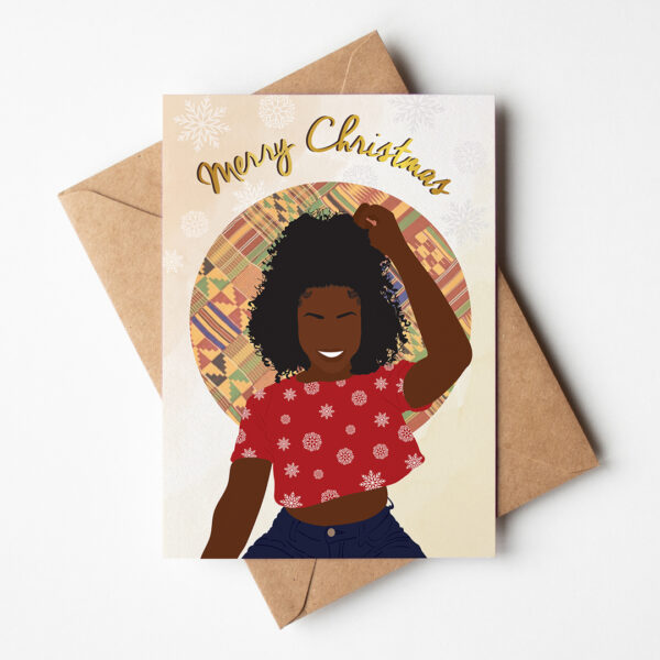 Black Girl Christmas Card
