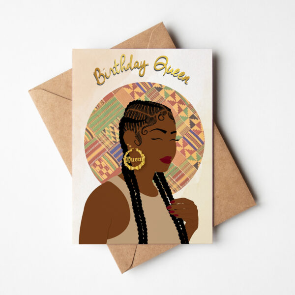 Chelsea's Stitch Braids - Black Woman Birthday Card