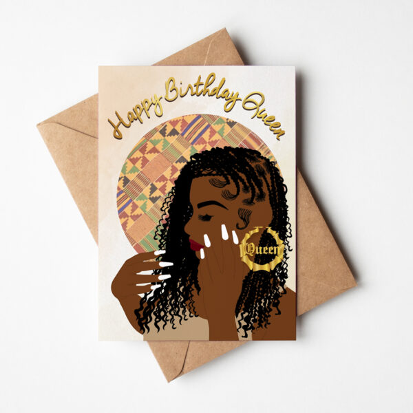 Charlene's Braids - Black Woman Birthday Card