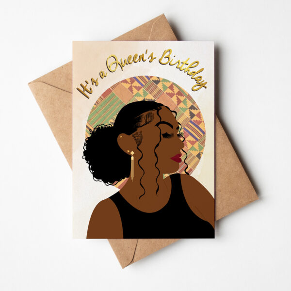 Tyler's Puff Puff - Black Woman Birthday Card