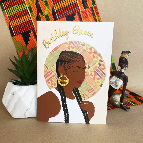 Chelsea's Stitch Braids - Black Woman Birthday Card - Image 2