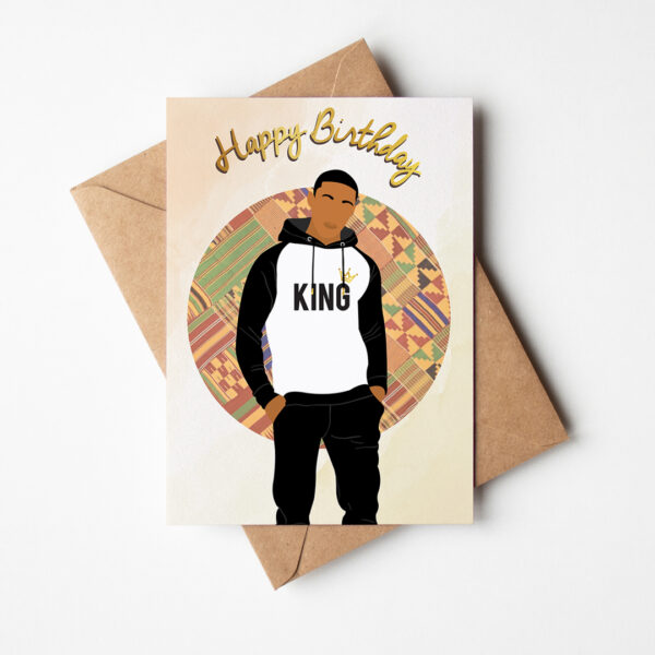 Black / Mixed Race Boy Birthday Card