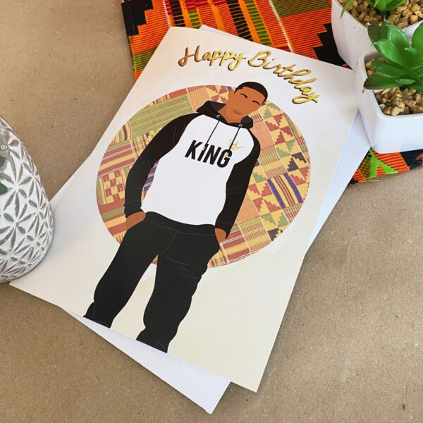 Black / Mixed Race Boy Birthday Card - Image 3