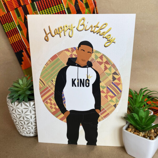 Black / Mixed Race Boy Birthday Card - Image 2