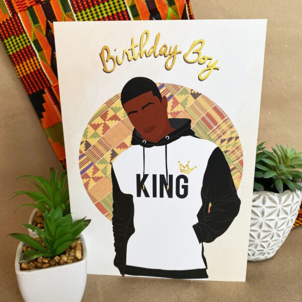 Black Boy Birthday Card - Image 2