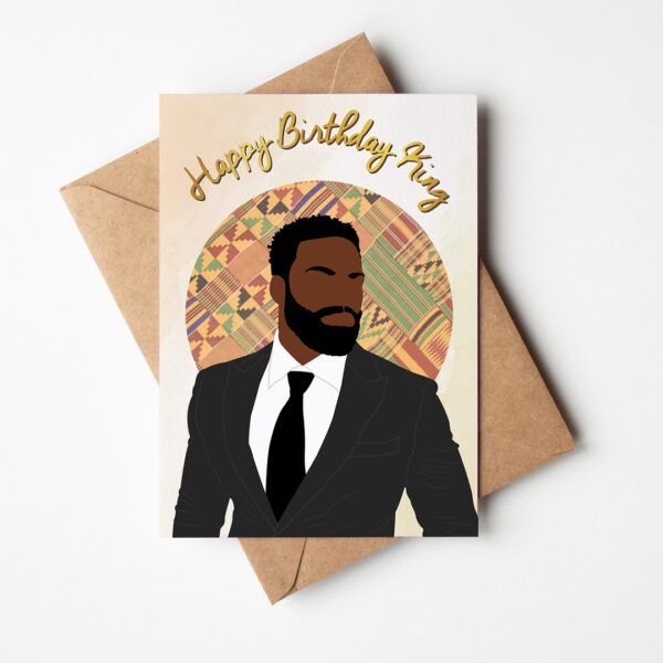 Zion - Black King Birthday Card