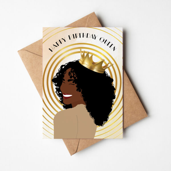 Serena Black & Boujee - Black Woman Birthday Card