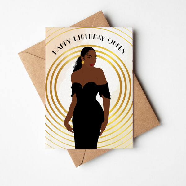 Malaika Black & Boujee - Black Woman Birthday Card