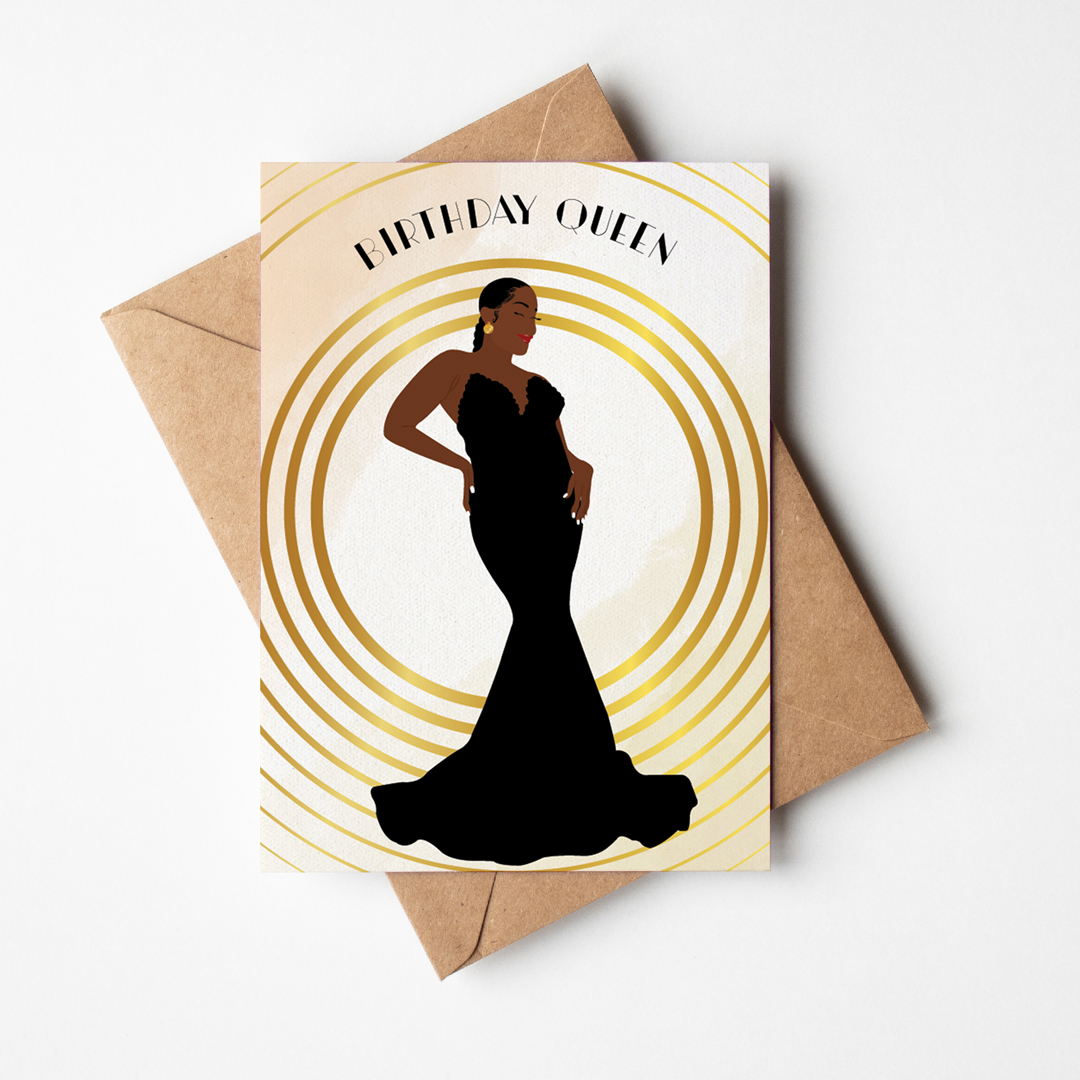 Safiya Black & Boujee - Black Woman Birthday Card