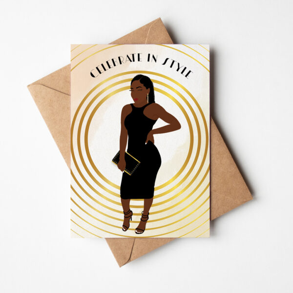 Nyala Black & Boujee - Black Woman Birthday Card