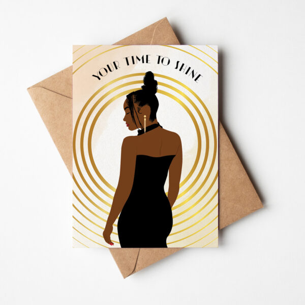 Zahara Black & Boujee - Black Woman Birthday Card