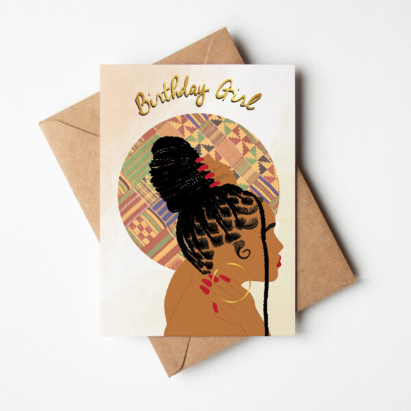 Kiesha's Braids - Mixed / Black Birthday Card