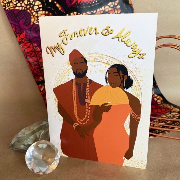 African Couple Card - Image 2