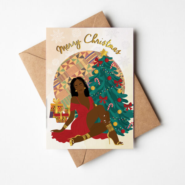 Black Girl Christmas Card