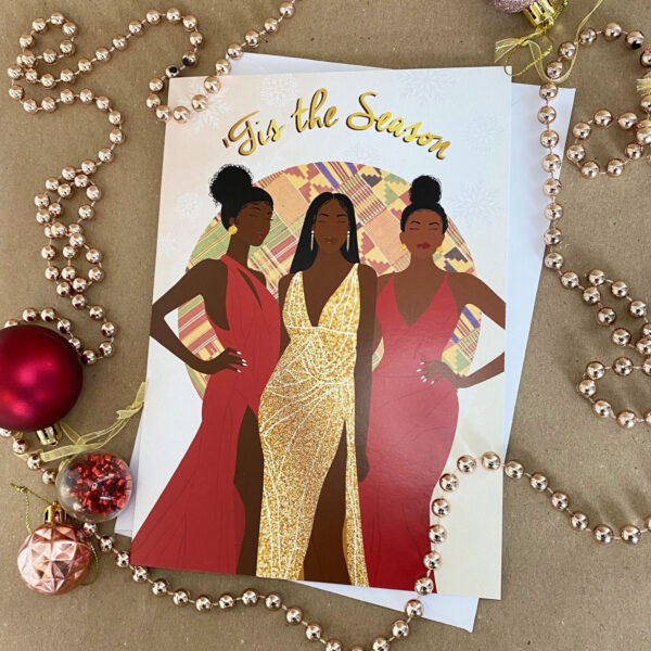 Glamorous Girls Christmas Card - Image 3