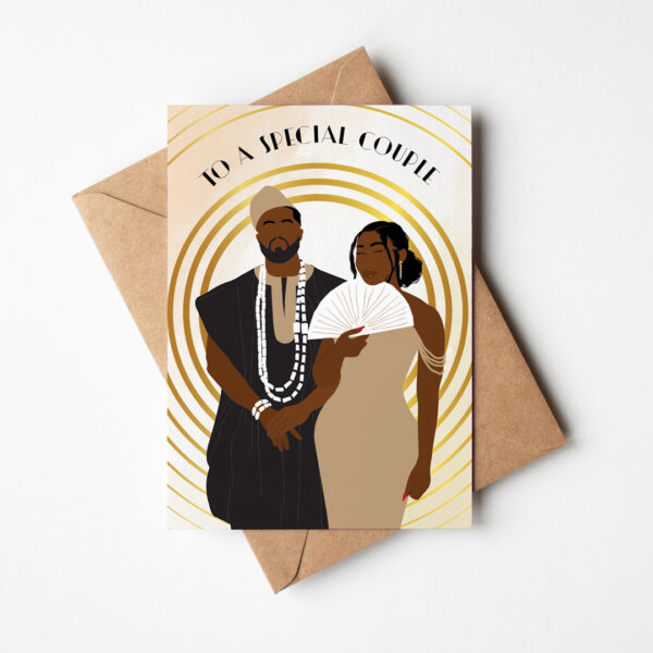 African Couple Card