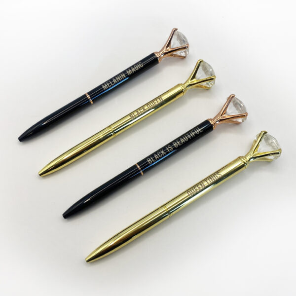 4 Luxury Pens - Black & Gold