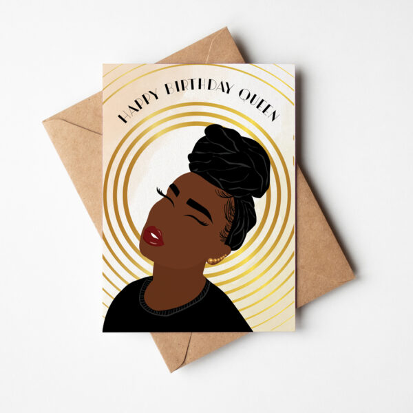 Aaliyah - Black Woman Birthday Card