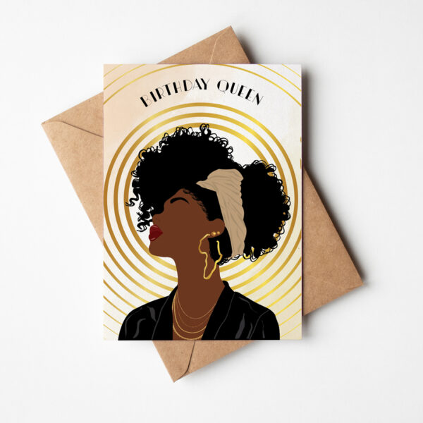 Tiana - Black Woman Birthday Card