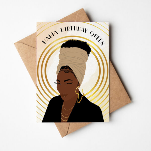 Kaliyah - Black Woman Birthday Card