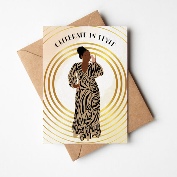Amara - Black Woman Birthday Card