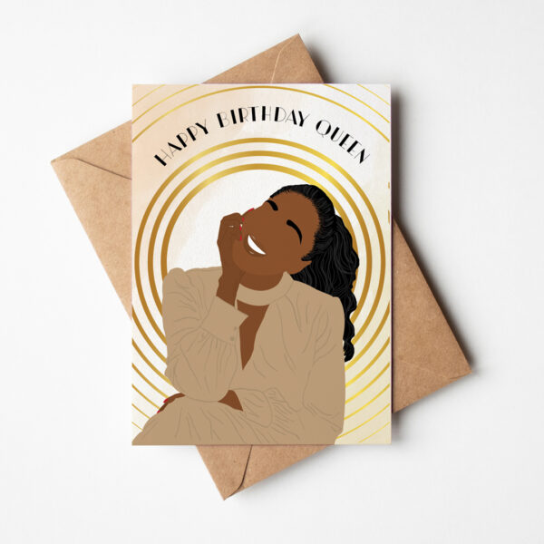 Yvonne - Black Woman Birthday Card