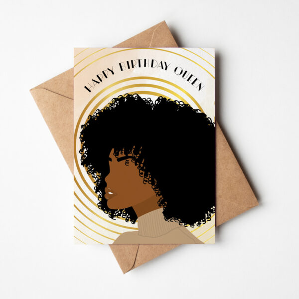 Mali - Black Woman Birthday Card