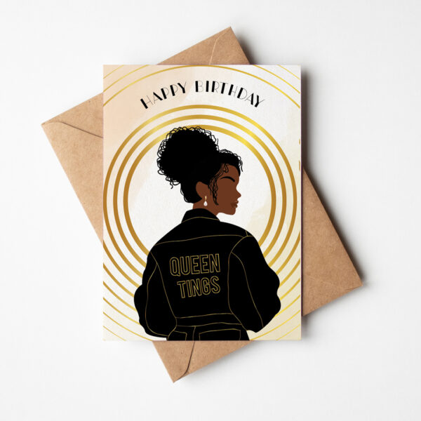 Kamaria - Black Woman Birthday Card